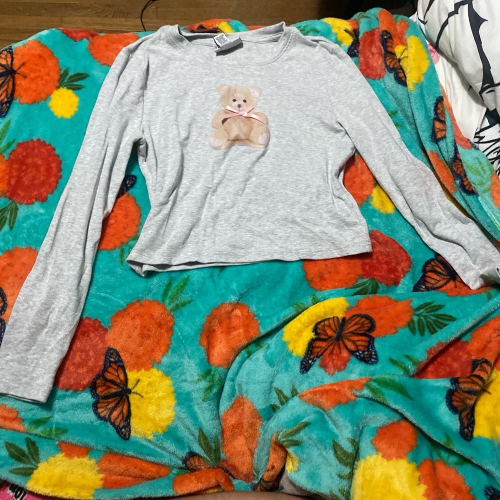 Gray Fitted Crop Hoodie